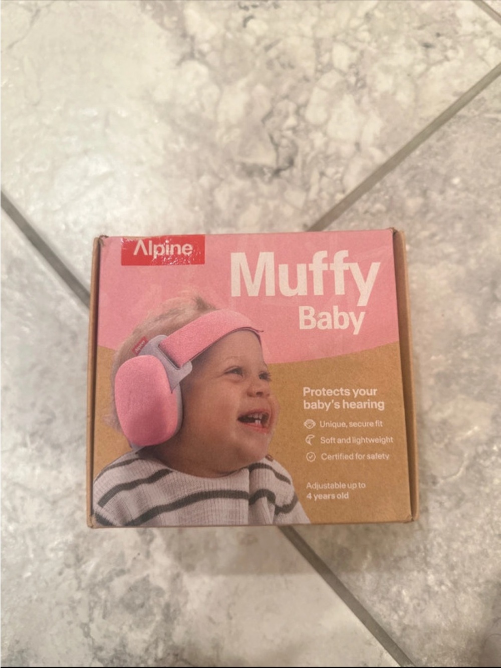 Alpine Baby Over‑Ear Hearing Protectors in Pink